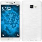 Silicone Case For Samsung Galaxy A7 (2016) A710 Brushed White + Protective Foils