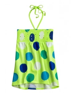 NUEVO CON ETIQUETAS Camiseta Top Babydoll Halter Lentejuelas Punto Lima Justice Girls 10 NUEVA - Imagen 1 de 1