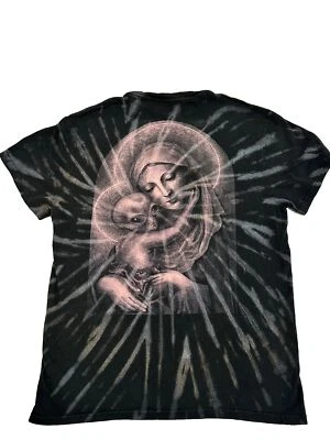 Camiseta Flying Coffin Preta Feminina Tamanho M Alien and Mary Y2K - Imagem 1 de 4