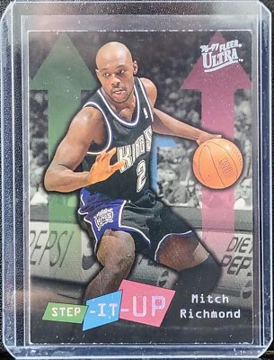 1996-97 Fleer Ultra Mitch Richmond Step It Up #284 Sacramento Kings HOFer - Image 1 of 2