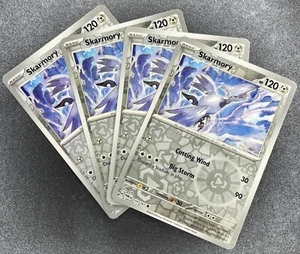 4X Pokemon Juego de Cartas Coleccionables Skarmory 119/167 Twilight Masquerade HOLO INVERSO Inglés 2024 Casi Nuevo - Imagen 1 de 2