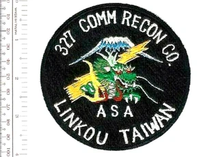 US Army Taiwan 327th Communication Reconnaissance Company Patch vel NO TARRIF - Picture 1 of 1