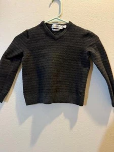 Calvin Klein Extra Fine Merino V-Neck Sweater - Youth Size M - Picture 1 of 4