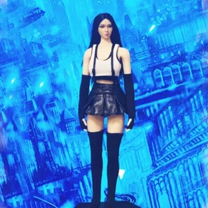 1/6 Mujer Chaleco Falda Medias Ropa Traje para Tifa 12" Mujer Figura Cuerpo Juguete - Imagen 1 de 5