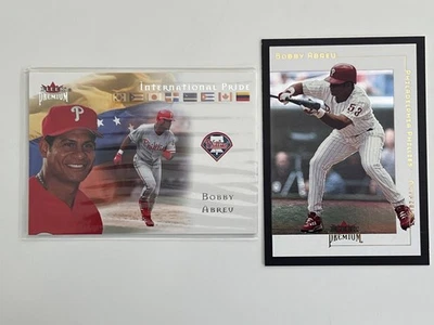2001 & 2002 Fleer Premium Bobby Abreu #18 Philadelphia Phillies NR-MT+ - Image 1 of 2