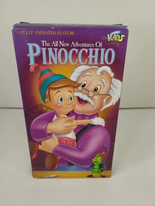 VHS - The All New Adventures of Pinocchio - 1993 Just For Kids Animated Film - Picture 1 of 5