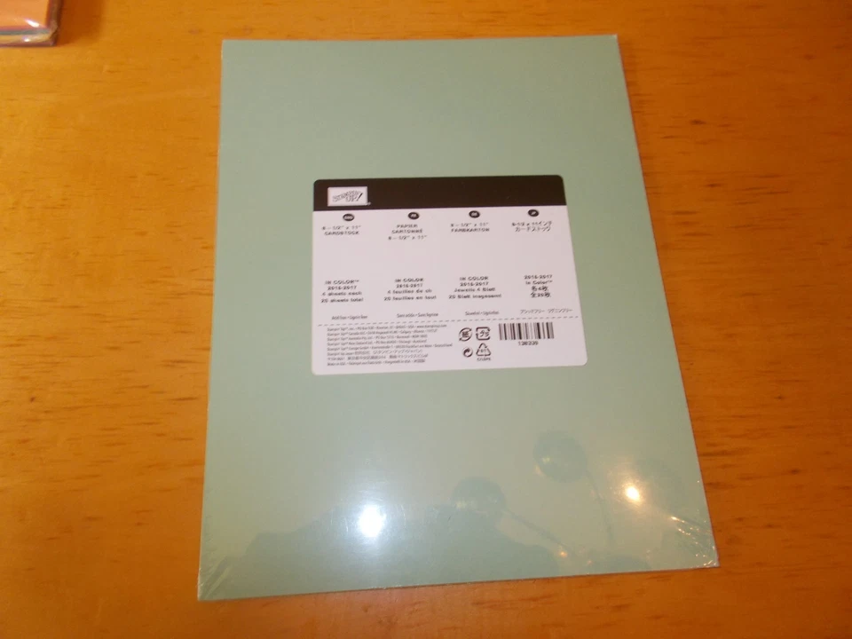 Stampin'Up! 2015-2017 IN COLOR 8-1/2" x 11" CARDSTOCK 20 Sheets 4 each Color NOS - Image 1 of 1