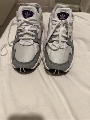 Adidas Originals Falcon Women's Running Shoes White Grey Pink CG6214 Size 8.5 - Image 1 of 4