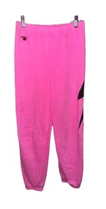 AVIATOR NATION Sweatpants Joggers Pink Lightning Bolt Kids Size 12 - Picture 1 of 7