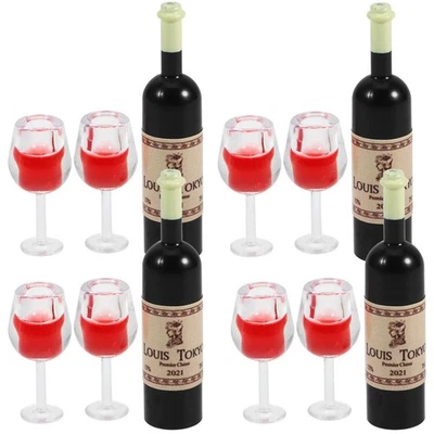 4 Sets Mini -Weinflaschen -Tassen Mini -Schnapsflaschen - Bild 1 von 4