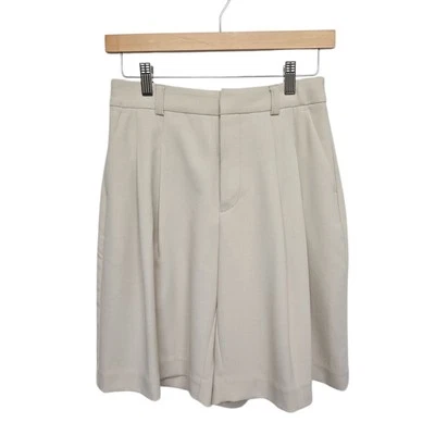 Shorts Anthropologie Maeve Feminino Cintura Alta 0 Calça Avery Plissada Culottes - Imagem 1 de 4