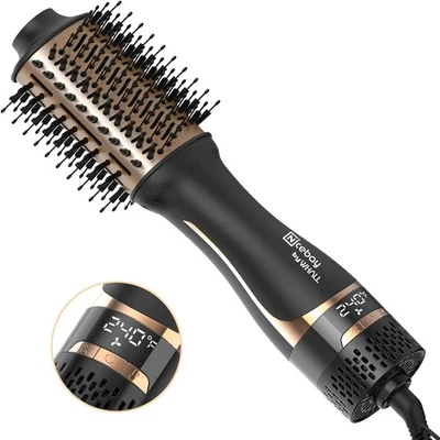 Nicebay Hair Dryer Brush Blow Dryer Brush in One HB-822 - Black/Gold - Image 1 of 4