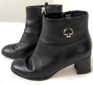 Kate Spade Manhattan schwarze Kieselstiefeletten Größe 8 B - Bild 1 von 7
