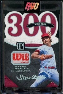 Pantheon Steve Carlton 2016 usado en juegos Wilson Tag True 1/1 - 300 Wins Club - Imagen 1 de 2