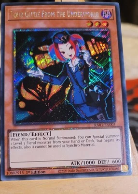 Yu-Gi-Oh Tour Guide From the Underworld RA01-EN005 Platinum Rare 1st Edition NM — 第 1/4 张图片