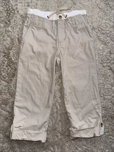 Janie And Jack Beige Pants Elastic Waist Boys 5 - Picture 1 of 11