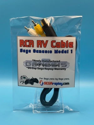 Sega Genesis модель 1 RCA AV аудио видео кабель - новый - гарантия - США продавец - Изображение 1 из 3