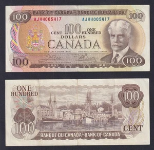 Banknotes Canada 100 Dollars 1975 P 91b BB VF+ - Picture 1 of 1