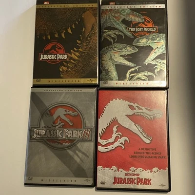 Jurassic Park + The Lost World + Jurassic Park III + Beyond (4 Dvd Lot) - Imagem 1 de 4