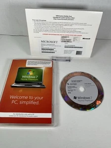 Microsoft Windows 7 Home Premium 64-Bit (License + Media) + Key - Picture 1 of 3