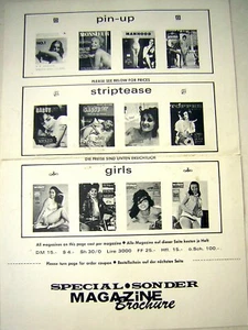 magazine brochure special sonder - pin up strip tease - sexy erotismo sex - Picture 1 of 1