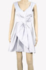 Karen Millen Damen Kleid Gr. 36 (UK 10) Silber Shiftkleid Shirtkleid Dress