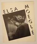 Rare Original Elsa Moegle White House Harp Player Promotional Program c.1940's