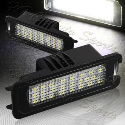 Luces LED blancas de matrícula para Porsche Cayman/Panamera/911 Carrera GT2 6000K Foto 1 de 4