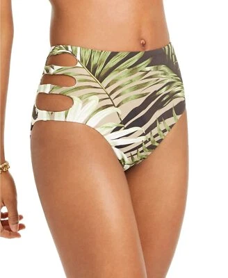 MSRP $44 Bar III Womens Swimwear High-Waist Bikini Bottom Green Size Large NWOT - Image 1 of 4