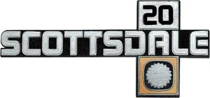 1981-87 Chevrolet Truck Scottsdale 20 Front Fender Emblem Each - Picture 1 of 1