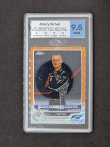 2022 Topps Chrome F1 Amaury Cordeel Orange Wave Refractor 07/25 #98 MTG 9.5 - Photo 1 sur 2