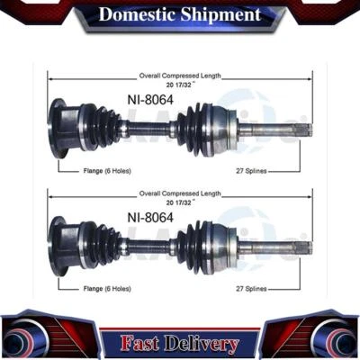 Junta de eje de transmisión TrakMotive CV delantero para Nissan Pathfinder 1988 1989 Foto 1 de 2