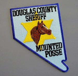 Parche Posse Montado al Sheriff del Condado de Douglas Nevada ++ Como Nuevo NV - Imagen 1 de 1