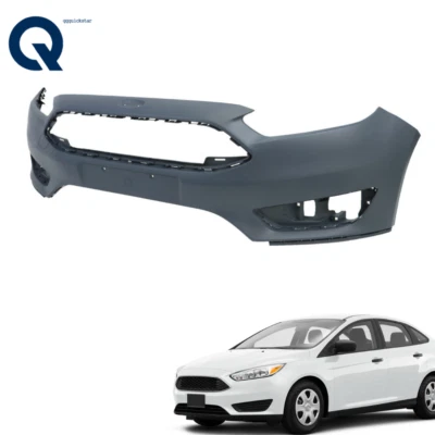 Front Bumper Cover Black For Ford Focus 2015 2016 2017 2018 S/SE/SEL FO1000705 - Image 1 of 4
