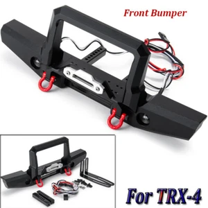 CNC Front Bumper w/ Winch Light Mount For 1/10 RC TRX-4 TRX4 Crawler Car - Picture 1 of 12