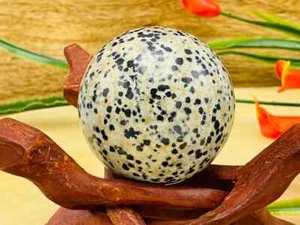 Dalmatinische Jaspiskugel, dalmatinischer Jaspiskristall, dalmatinischer Jaspis Edelstein, 2 Zoll - Bild 1 von 6