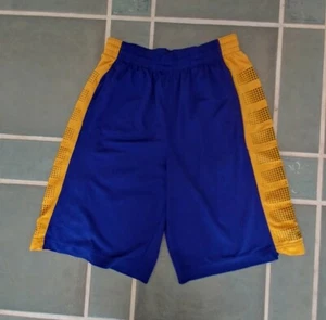 Nike Men's Dri Fit Basketball Shorts Blue/yellow Size Small - Picture 1 of 6