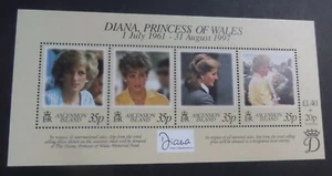 Ascension 1998 1997 Diana Conmemoration MS741 MNH UM sin montar como nuevo - Imagen 1 de 1