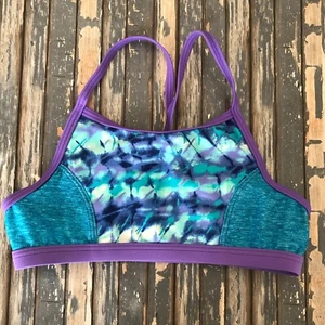Speedo Kids Digi Zigzag Heather Swim Top Sz. 10 Swimwear Top Beach - Picture 1 of 6