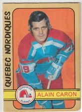 1972-73 OPC WHA Alain Caron Card #324 Quebec Nordiques High Number