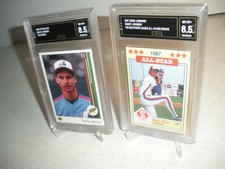 2 Randy Johnson Rookies 1989 Upper Deck#25 & 1987 Southern League -Graded  8.5  
