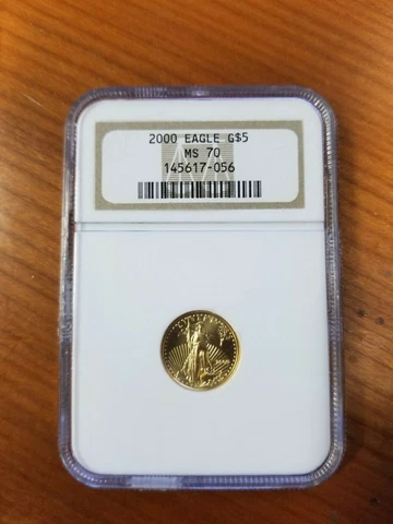 2000 GOLD EAGLE G$5   NGC MS 70 Cover