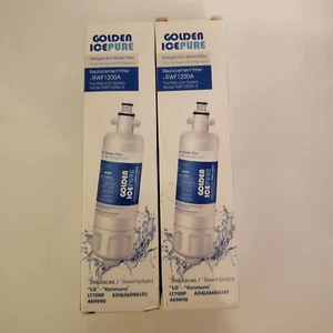 2 Sealed LG/ Golden IcePure RWF1200A Replacement Water Filters Kenmore - Picture 1 of 3