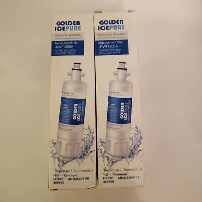 2 Sealed LG/ Golden IcePure RWF1200A Replacement Water Filters Kenmore - Image 1 of 3