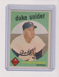 1959 TOPPS #20 DUKE SNIDER IN VG/EX CONDITION - LOS ANGELES DODGERS - Picture 1 of 1