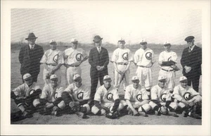 Michigan Jamestown Tigers Baseball Team 1920 - 1921 Printed c1950s MI Postcard - Picture 1 of 2