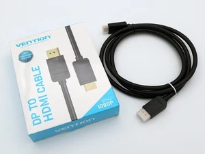 VENTION Display Port to HDMI Cable Gold Plated - Thunderbolt - 1080P - 60HZ - Picture 1 of 4