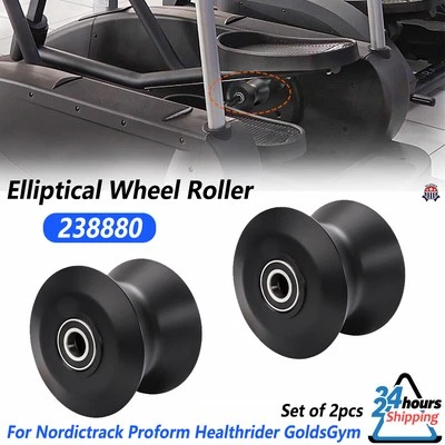 2pcs Elliptical Wheel Roller 238880 For Nordictrack Proform Healthrider GoldsGym