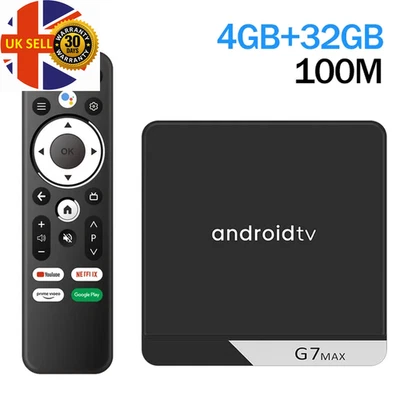 G7 Max Smart TV Box Android 11 S905X4 4GB 64GB 1000M AV1 4K HD 2,4Ghz/5Ghz Dual  - Bild 1 von 4