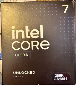 Intel Core Ultra 7 265K Series 2 Arrow Lake 125W Desktop LGA 1851 20C Processor - Afbeelding 1 van 3